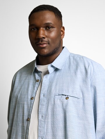 TOM TAILOR Men + Regular fit Overhemd in Blauw