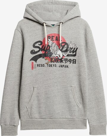 Superdry Sweatshirt 'Tokyo' in Grijs: voorkant