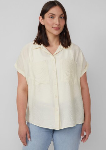 s.Oliver Blouse in Beige: voorkant