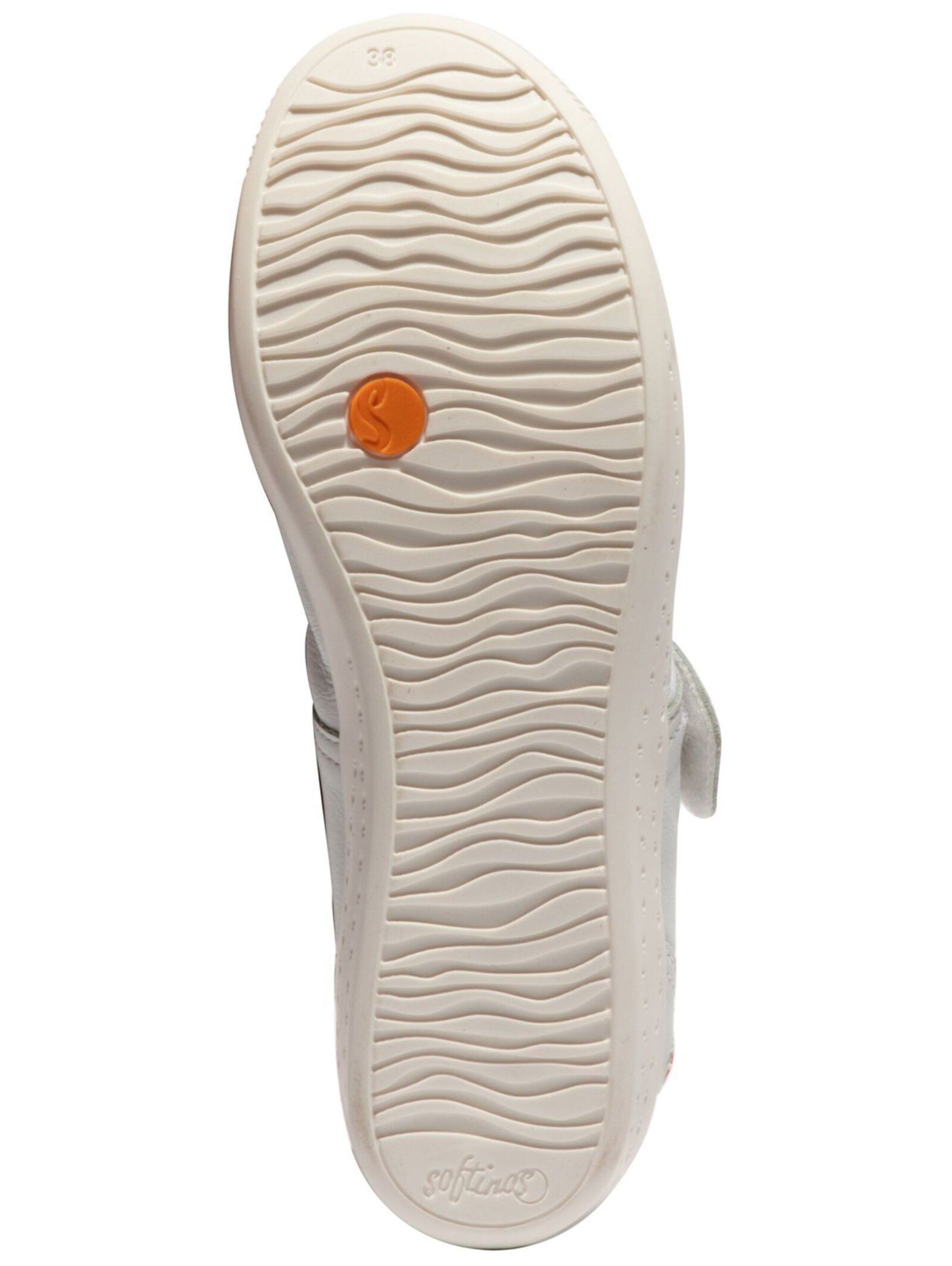 Softinos Ballet Flats with Strap in White