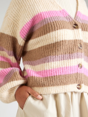 ROXY Cardigan 'MARBLE TILES' i beige