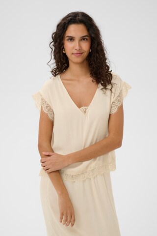 SAINT TROPEZ Blouse 'PigaoSZ' in Beige: front