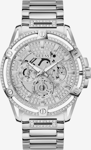 GUESS Analog Watch 'KING' in Silver: front