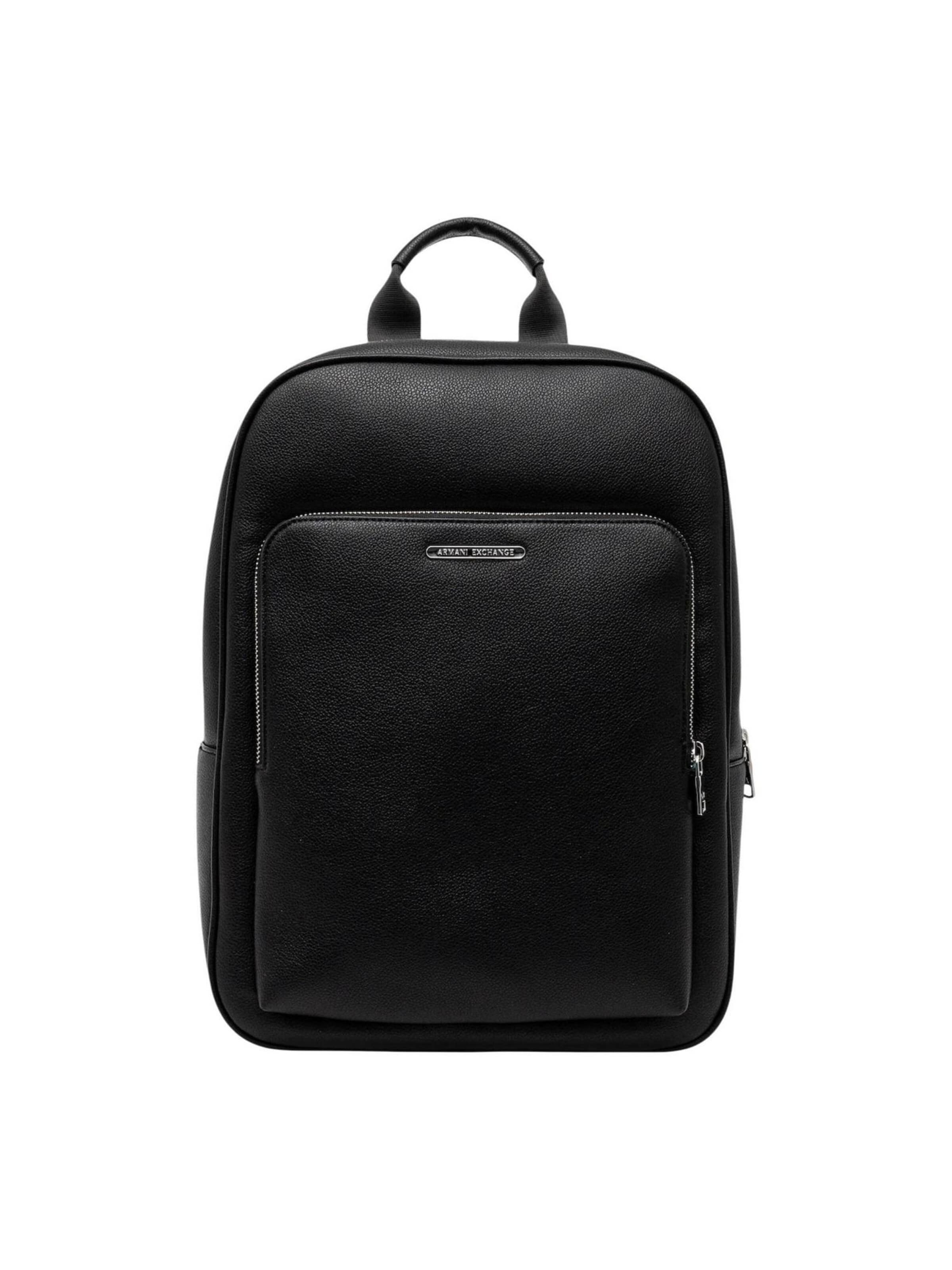 ARMANI EXCHANGE Backpack in Black: front
