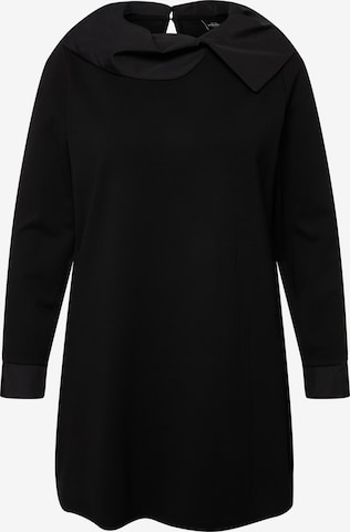 Ulla Popken Sweatshirt in Zwart: voorkant