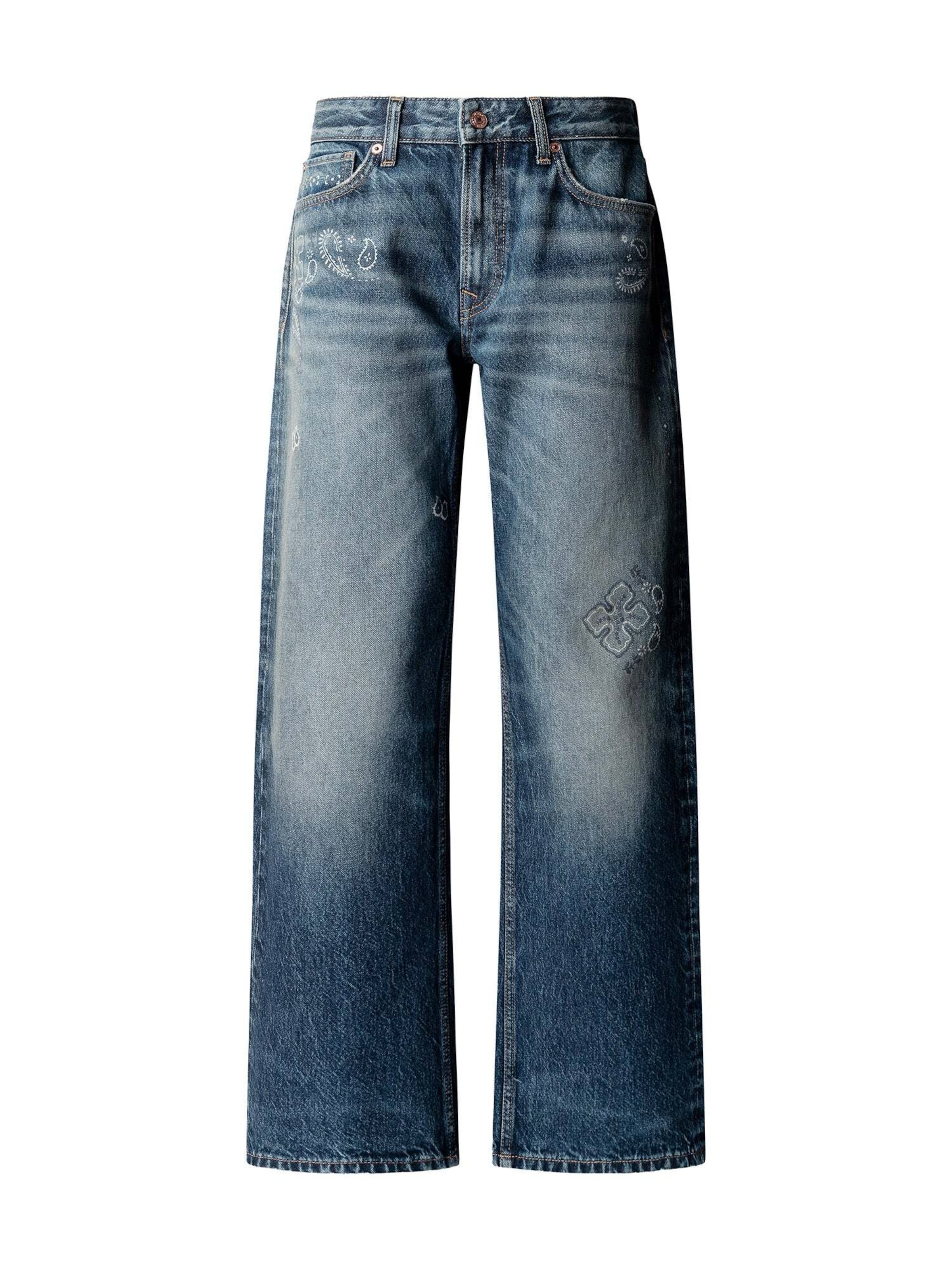 Loosefit Jeans con pieghe di Pepe Jeans in blu: frontale