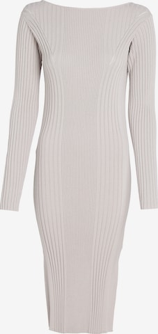 Calvin Klein Knitted dress in Grey: front