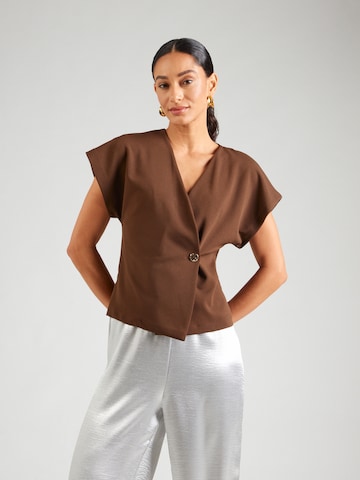 SISTERS POINT Bluse 'GEVELA-VE' i brun: forside