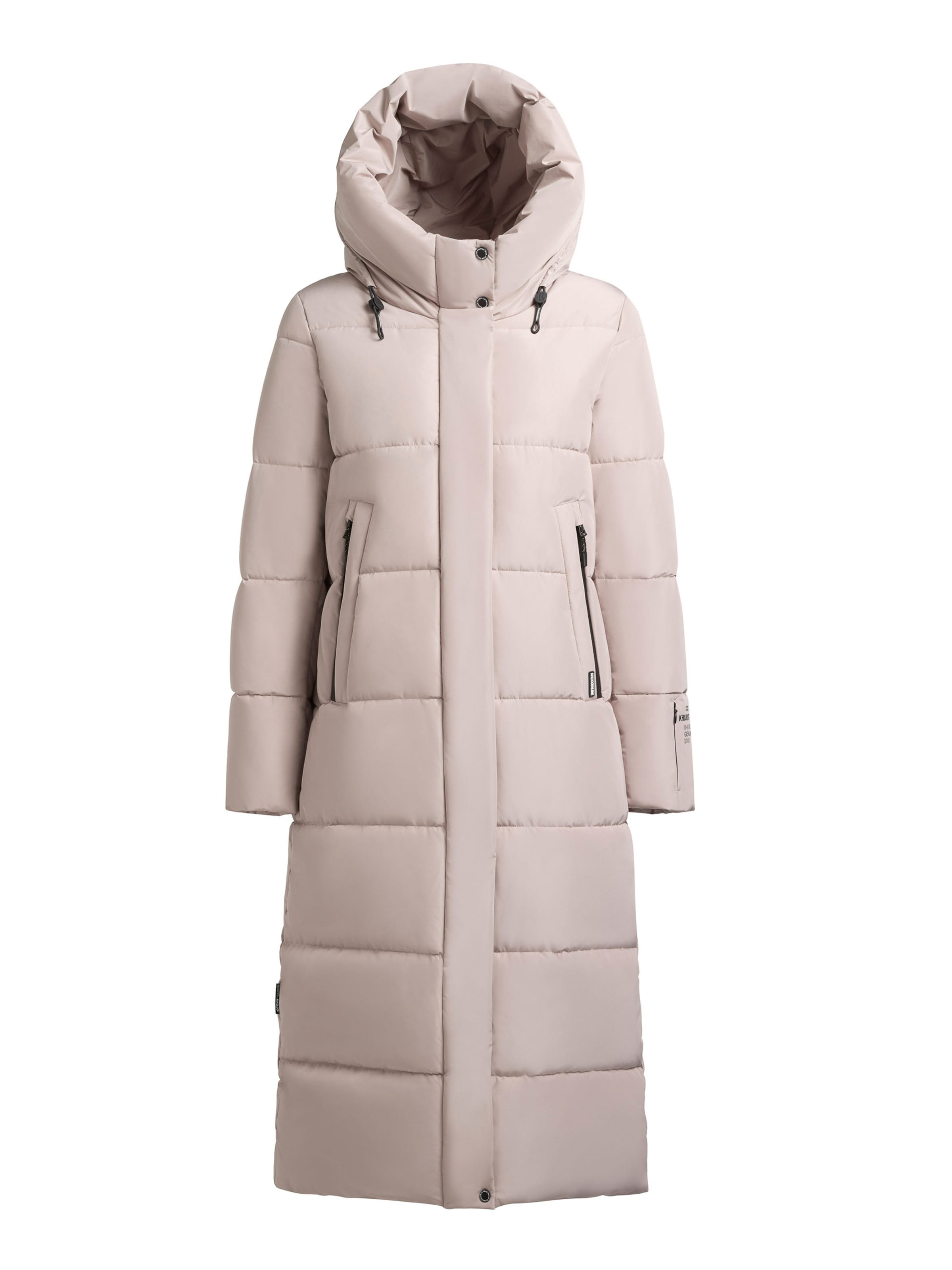 khujo Wintermantel 'Soulani5 Matt' in Beige: voorkant