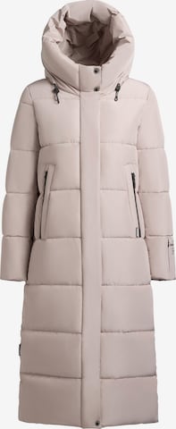 Manteau d’hiver 'Soulani5 Matt' khujo en beige : devant