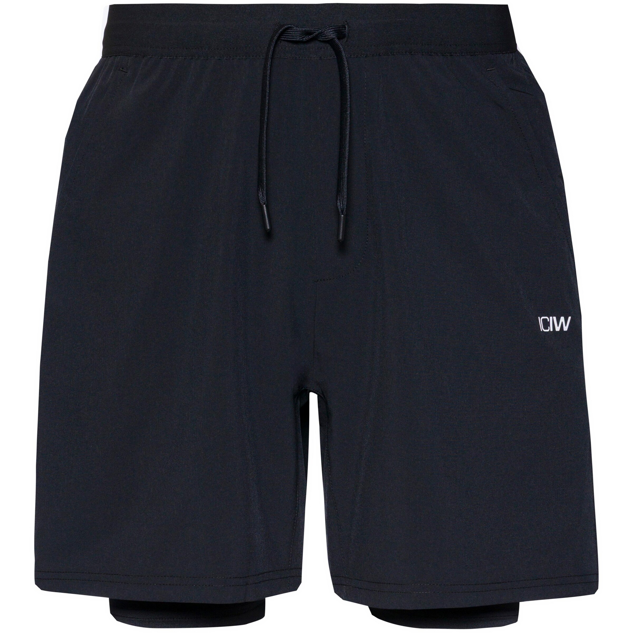 ICANIWILL Sportshorts in Schwarz: Vorderseite