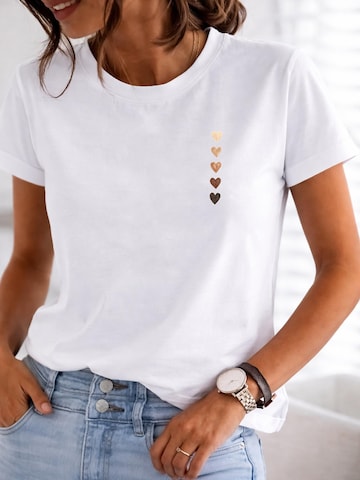 RMK Shirt 'Herz' in White