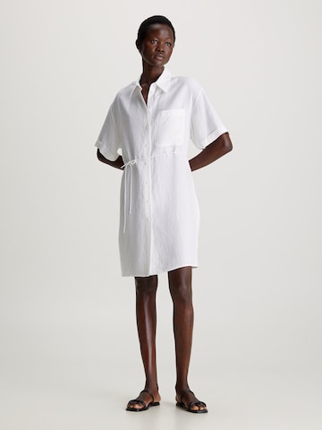 Calvin Klein Shirt Dress in White