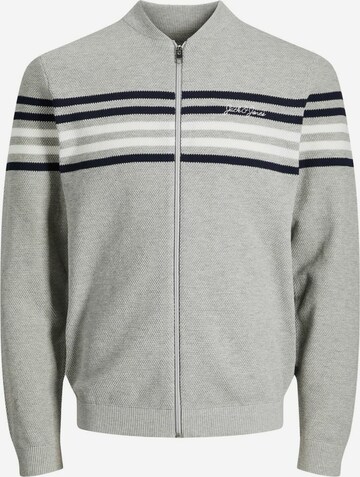 JACK & JONES Strickjacke 'Schmidt' in Grau