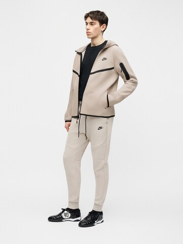 Nike Sportswear Bluza rozpinana 'TCH FLC' w kolorze beżowy