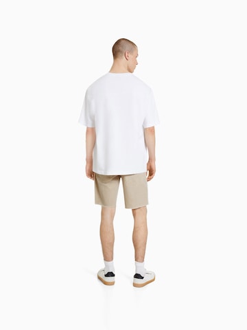 Bershka Slimfit Shorts in Beige