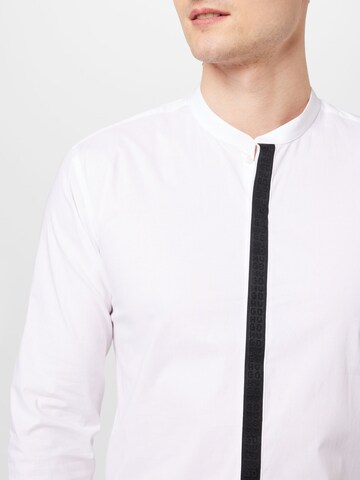 HUGO Slim fit Button Up Shirt 'Enrique' in White