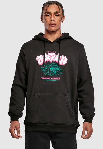 Felpa 'Tokyo Madness' di Mister Tee in nero: frontale
