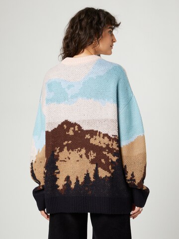 florence by mills exclusive for ABOUT YOU - Pullover 'Tiger Eye' em mistura de cores