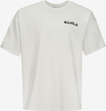 Multiply Apparel T-shirt 'Tag' i vit: framsida