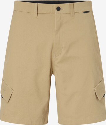 Calvin Klein Regular Cargo Pants in Beige: front