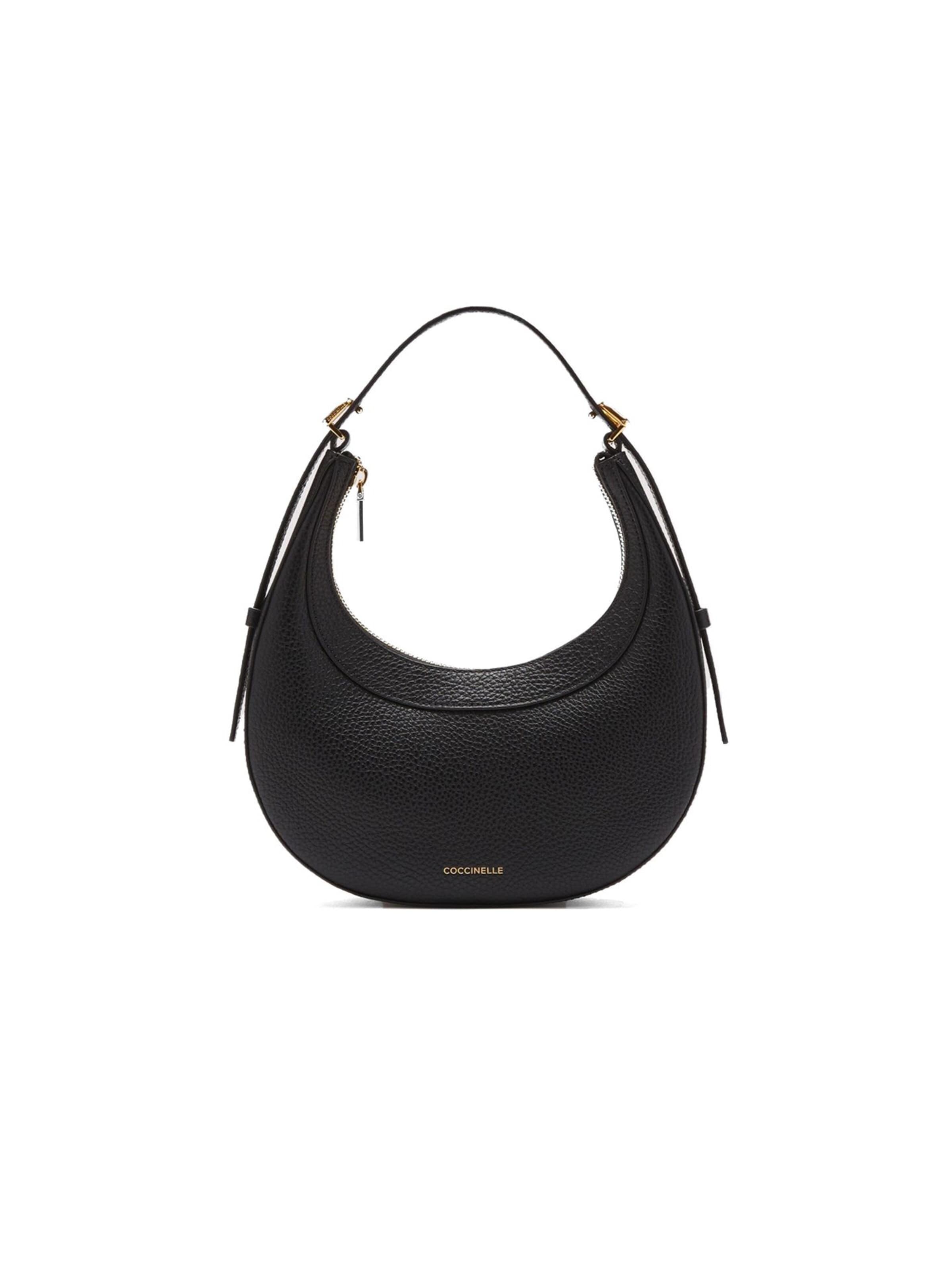 Coccinelle Shoulder Bag 'Whisper Mini 24x13x6 cm' in Black: front