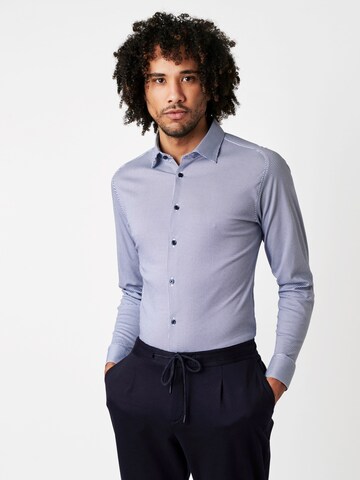 DESOTO Slim fit Overhemd in Blauw: voorkant