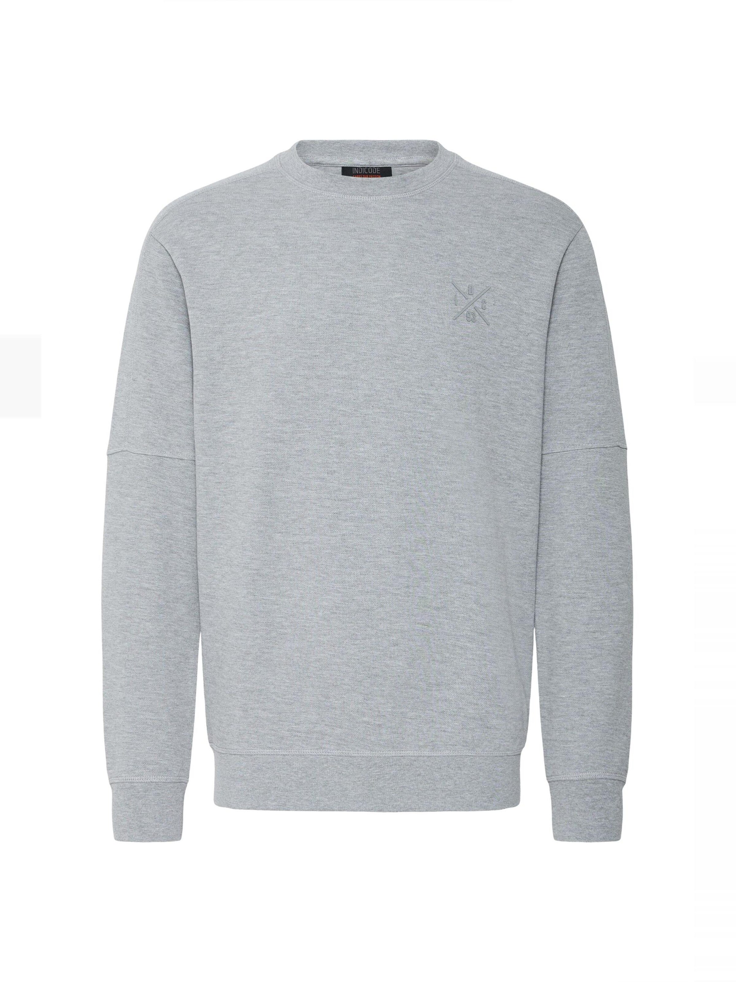 INDICODE JEANS Sweater ' IDAlbix ' in Grey: front