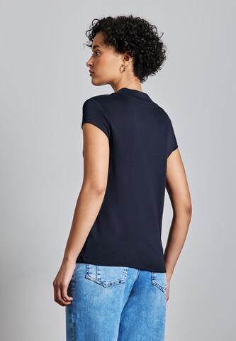 STREET ONE Turtleneck T-Shirt in Blau