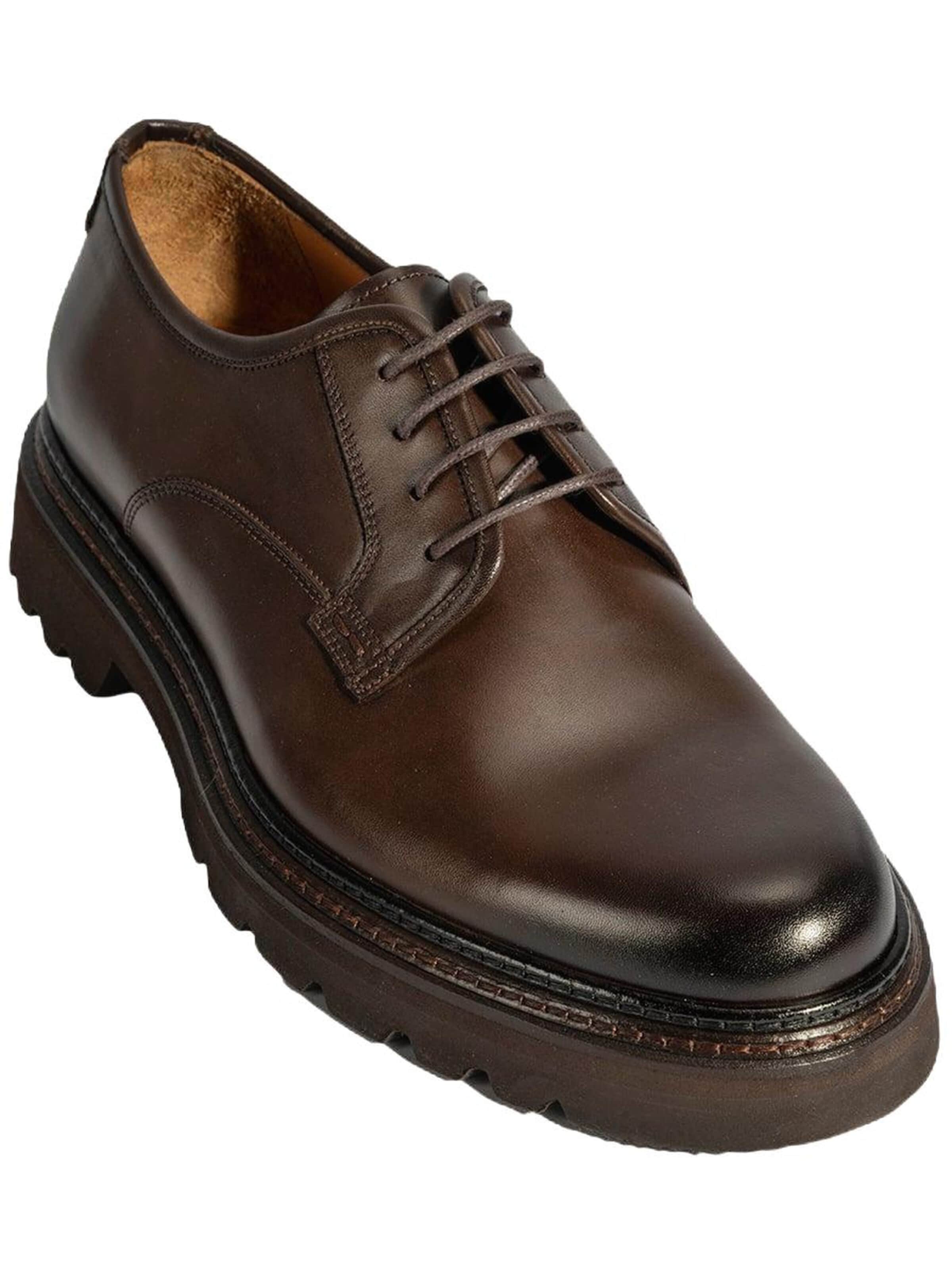 Desa - Zapatos con cordón 'Lässige Spitze' en marrón