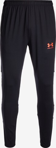 UNDER ARMOUR Slim fit Workout Pants 'Challenger' in Black: front