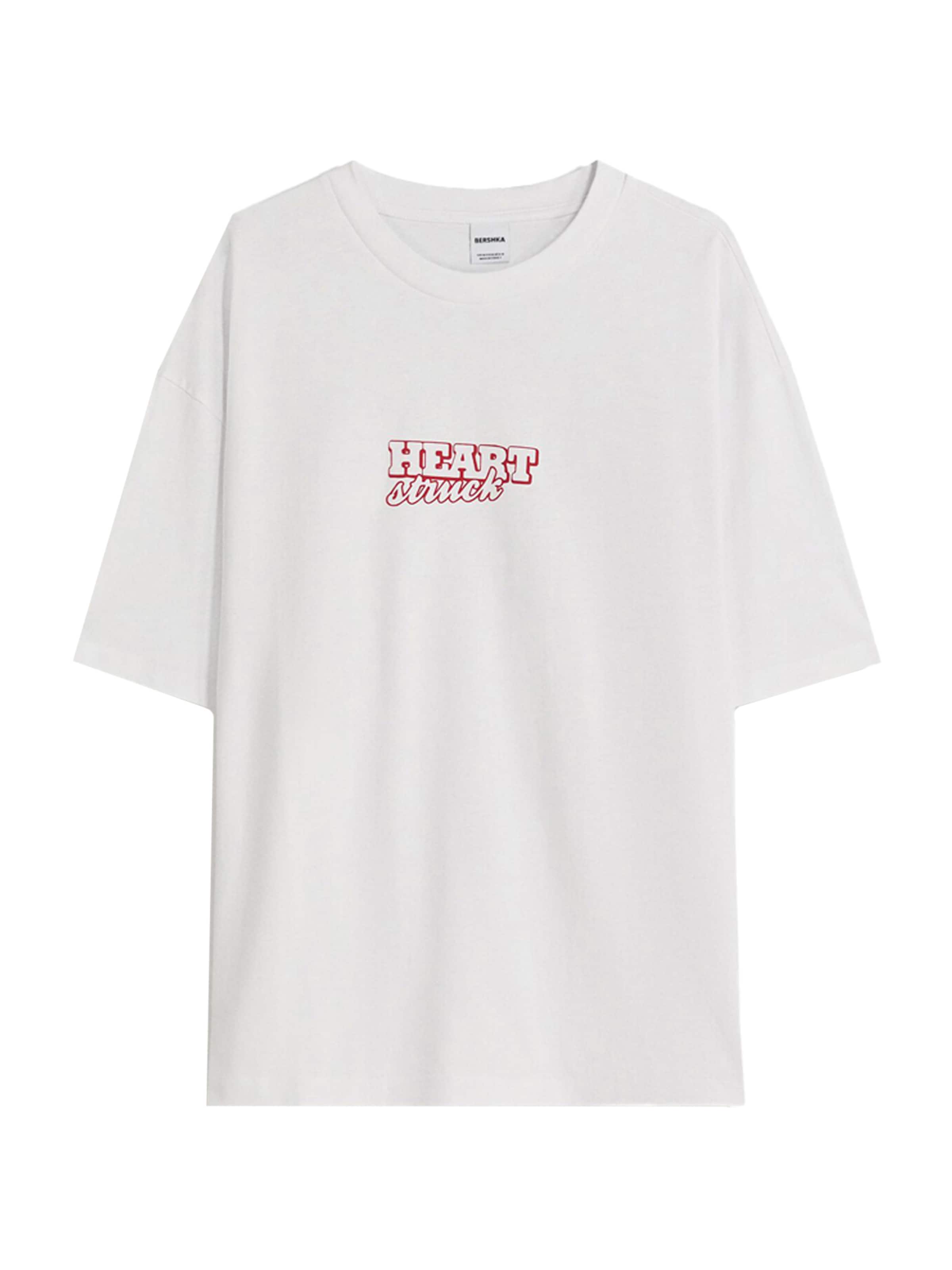 Bershka Shirt in Red / White, Item view