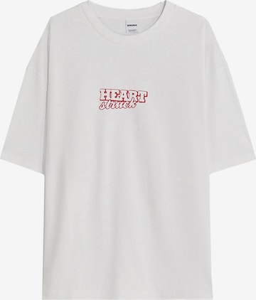 Bershka Paita värissä valkoinen: etupuoli