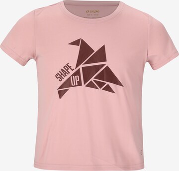 ZigZag Shirt 'Betty' in Roze: voorkant