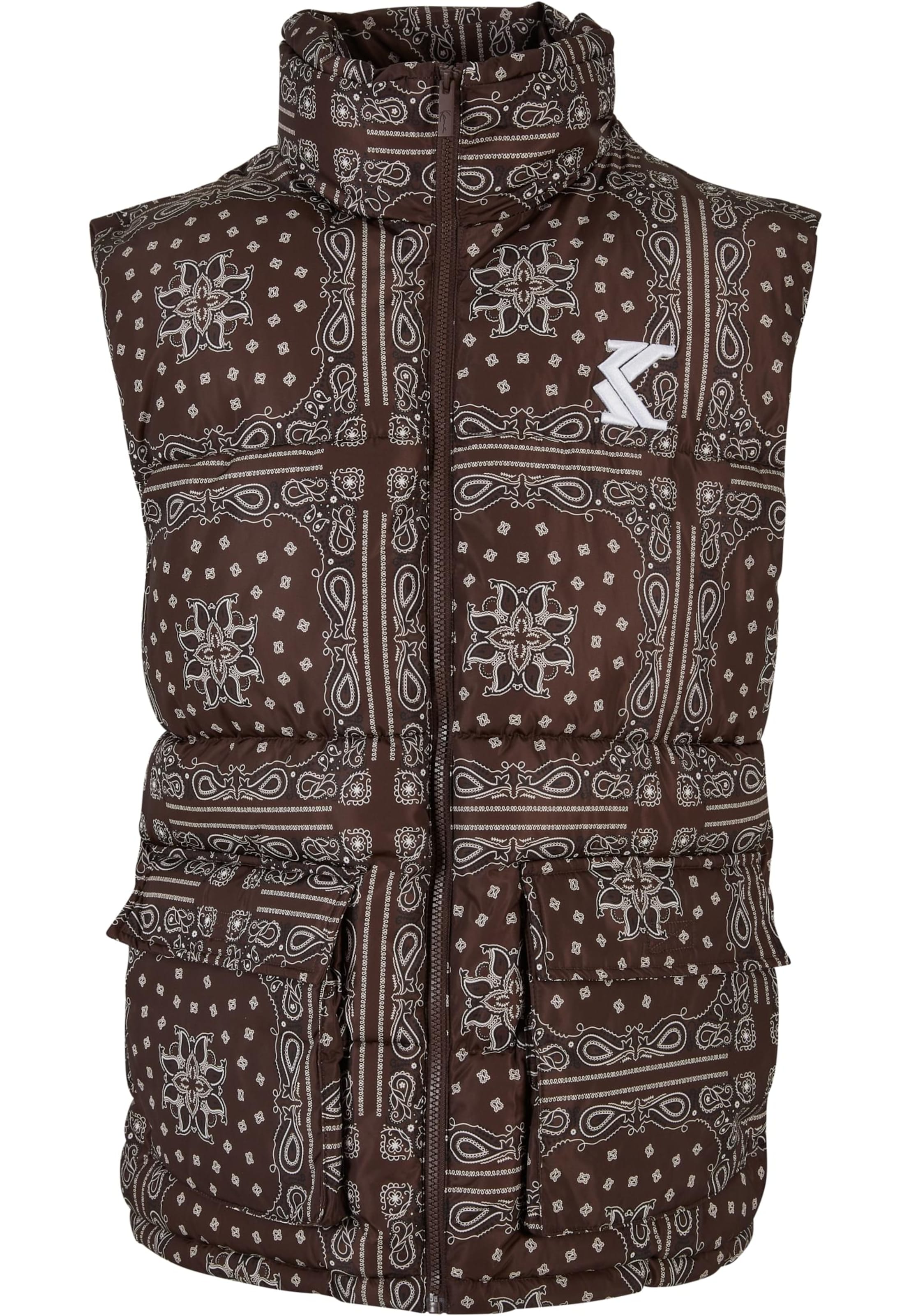 Karl Kani Vest in Brown: front