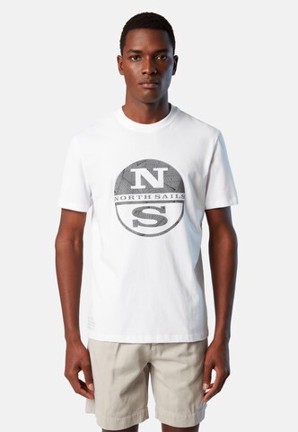 T-Shirt North Sails en blanc : devant