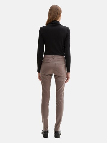 Skinny Jean 'Alexa' TOM TAILOR en marron