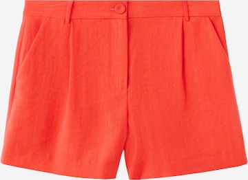 Regular Pantaloni cutați 'PEACH' de la MANGO pe portocaliu: față