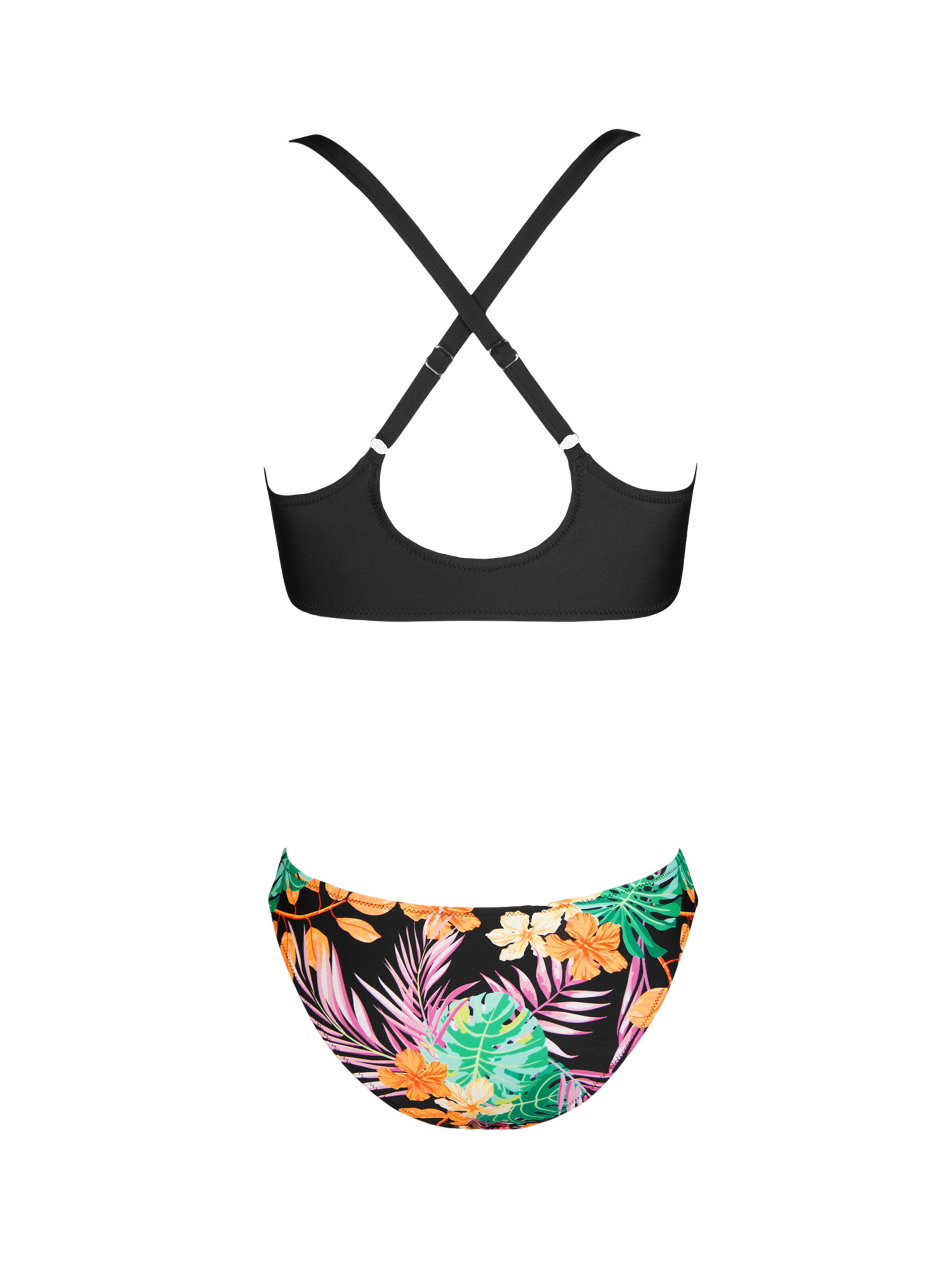 Cupshe Bustier Bikini 'DAA12C2F001AA' in Schwarz