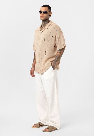 Dandalo Comfort fit Button Up Shirt 'Raymond' in Beige