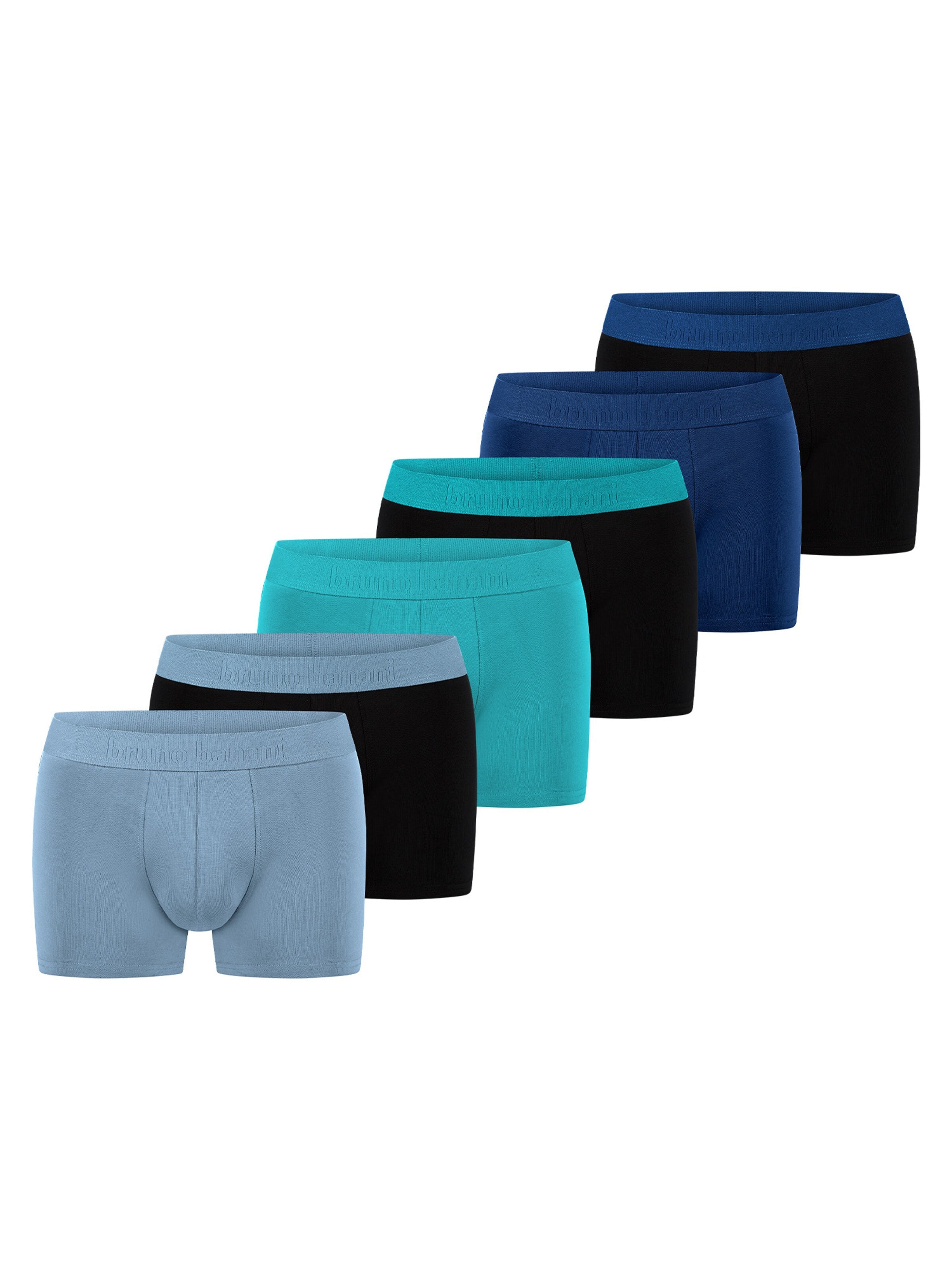 Bruno Banani Boxershorts 'Flowing'‌‌ in Blau: Vorderseite
