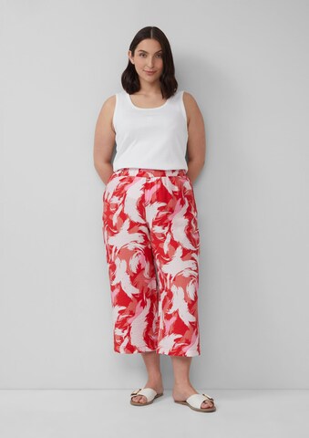s.Oliver Wide leg Broek in Rood
