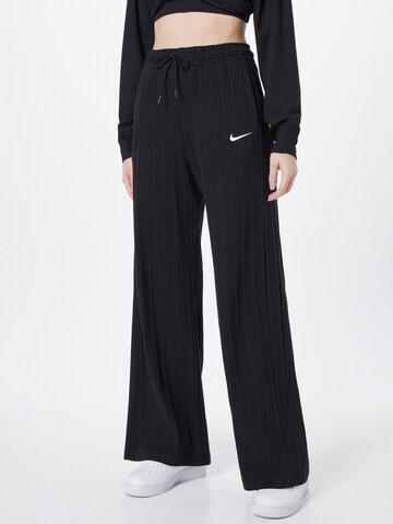 Nike Sportswear Zvonové kalhoty Kalhoty – černá: přední strana