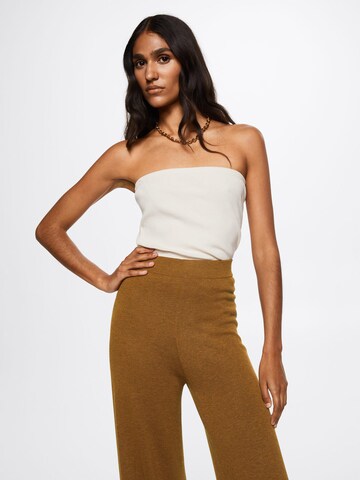 Wide Leg Pantalon 'Berries' MANGO en marron