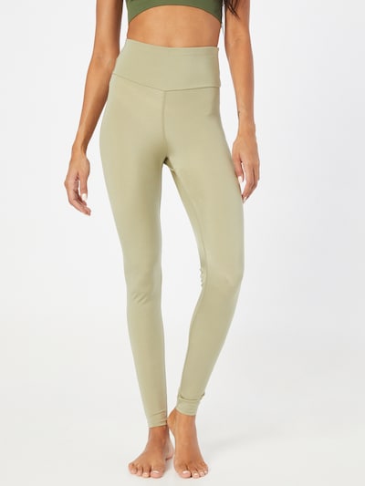 Hey Honey Workout Pants in Olive, View model
