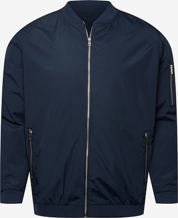 Jack & Jones Plus Between-Season Jacket 'Rush' in Blue: front