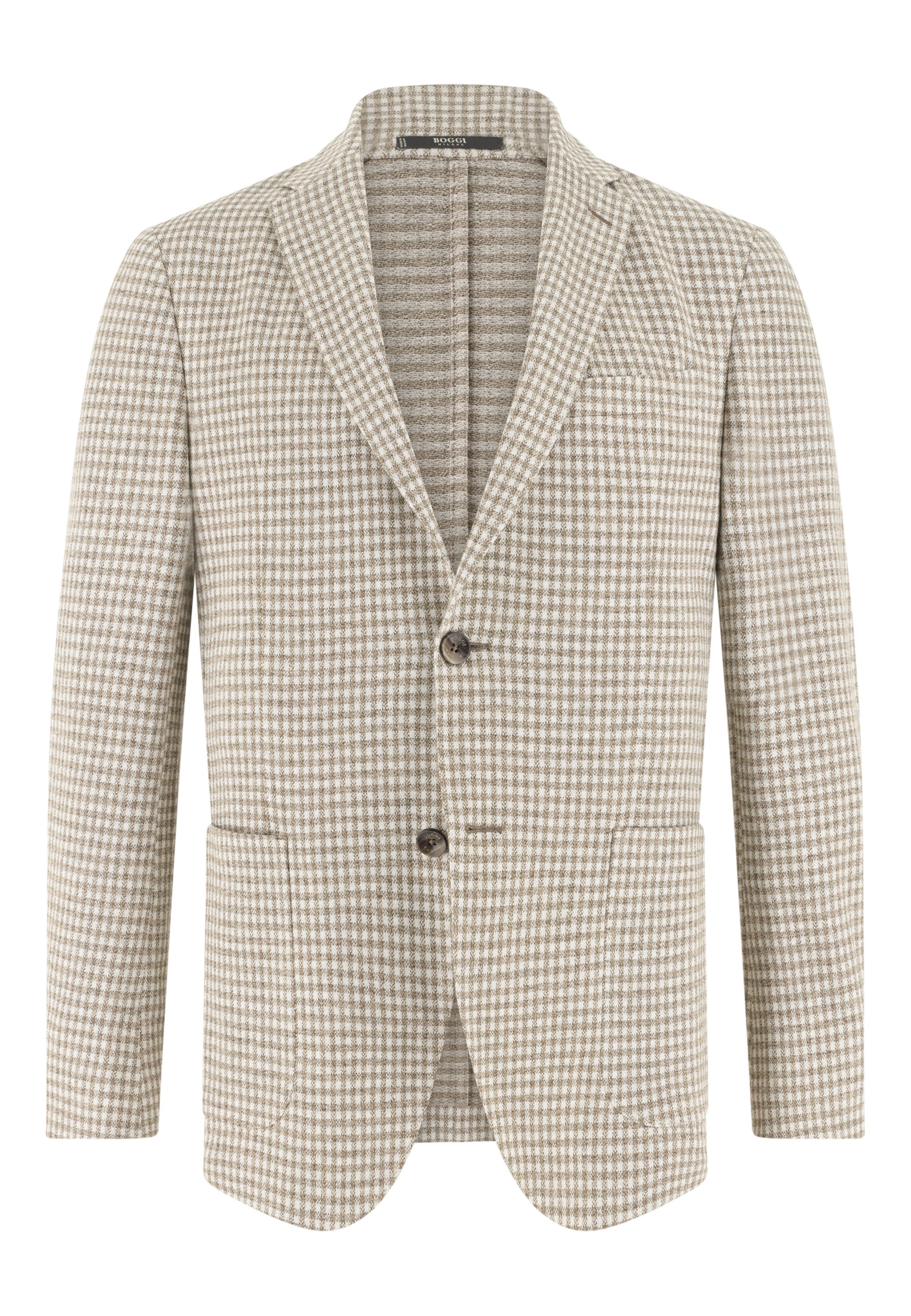 Boggi Milano Regular Fit Sakko in Beige: Vorderseite