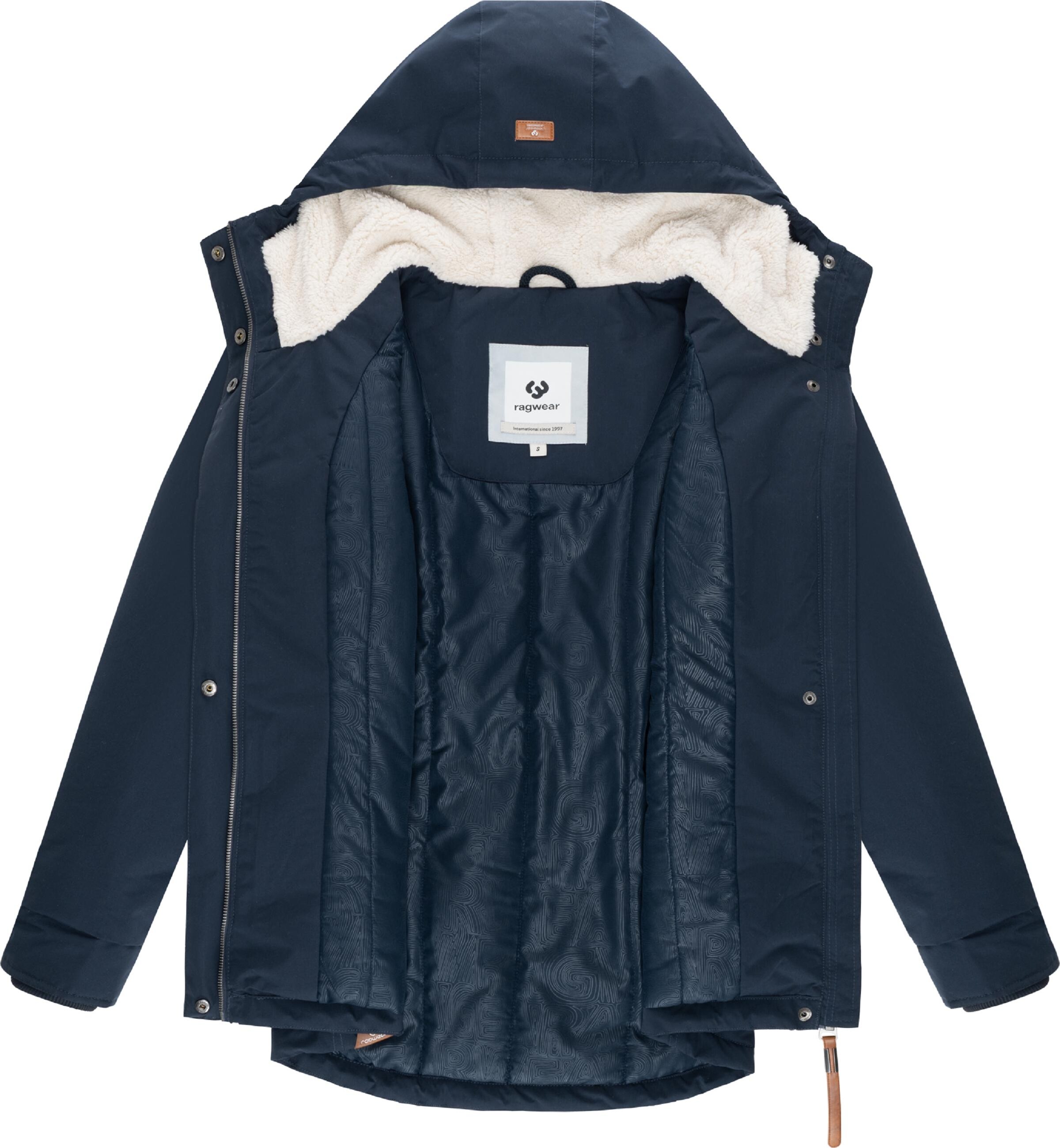 Ragwear Weatherproof jacket 'Alvena' in Blue