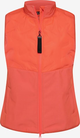 Ulla Popken Sportbodywarmer in Oranje: voorkant