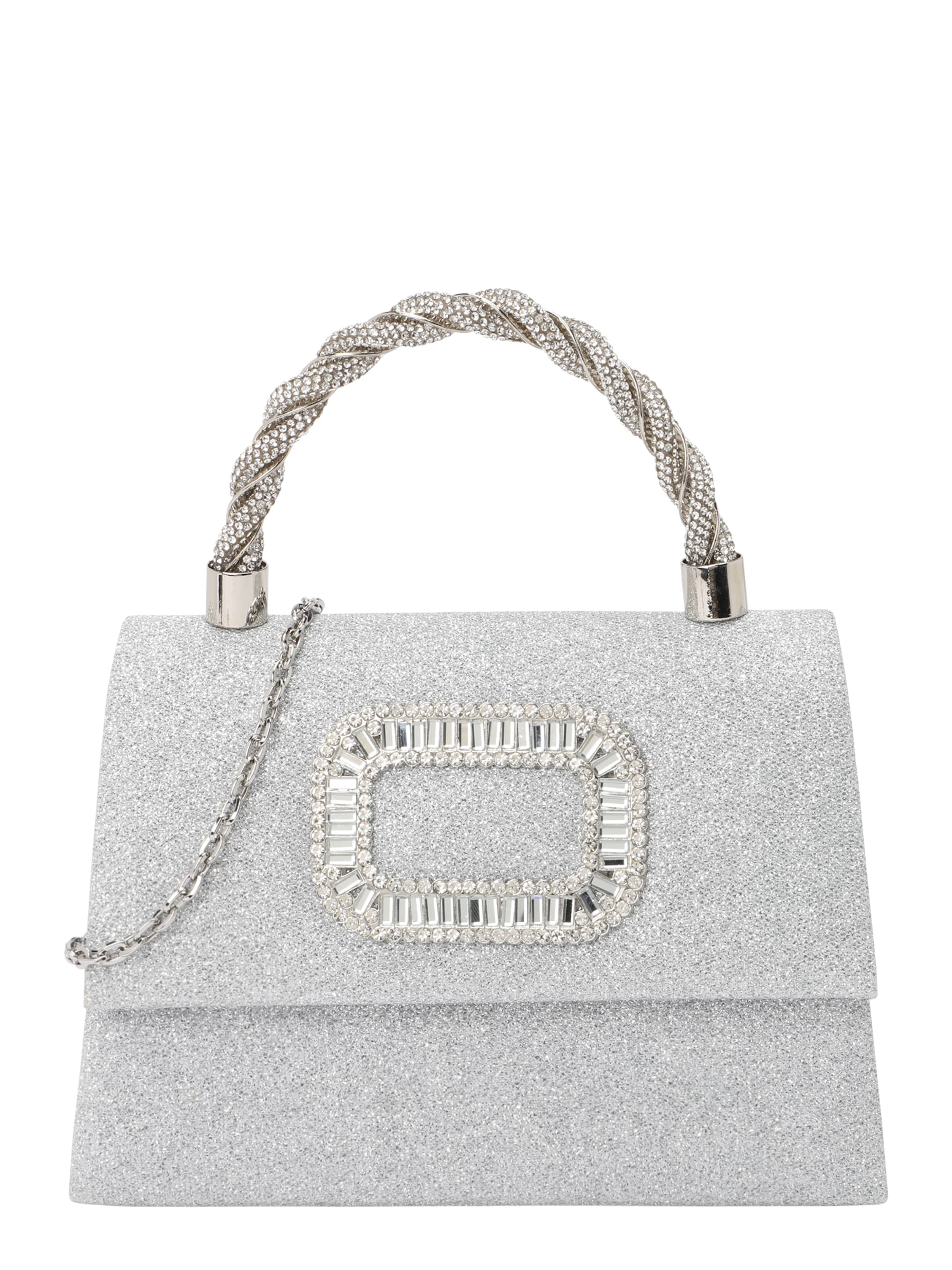 mascara Kabelka - Strieborná: predná strana